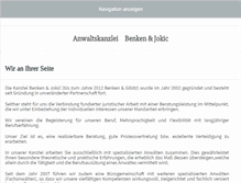 Tablet Screenshot of benken-gibitz.de